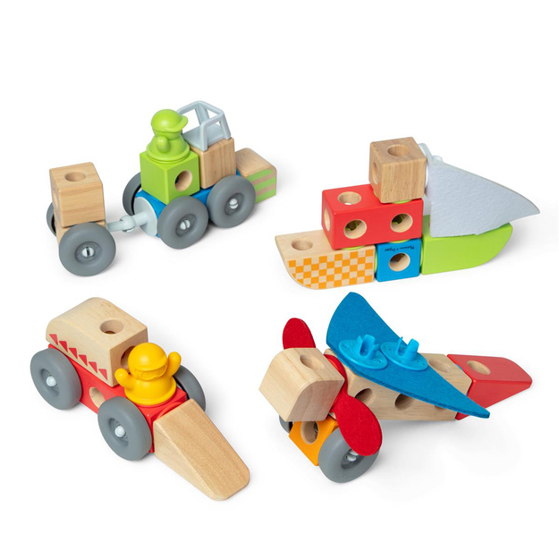 Melissa & Doug - Blockables Building Set Vehicles (806013)