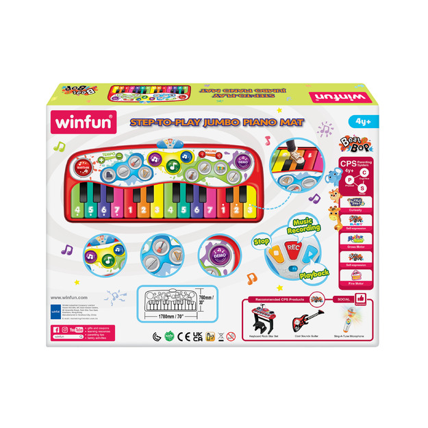 Winfun - Step-to-Play Jumbo Piano Mat (240901-NL)