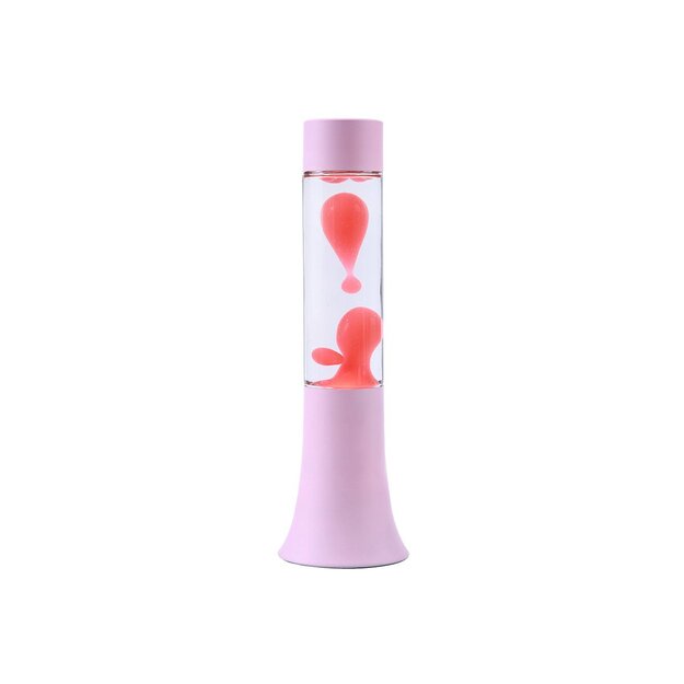 iTotal - Flared Lava Lamp - Pastel Pink - 9 x 9 x 37 cm