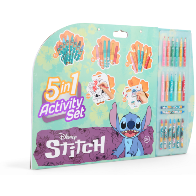 Stitch - 5-in-1 Coloring & Activity Set (ST24306V)