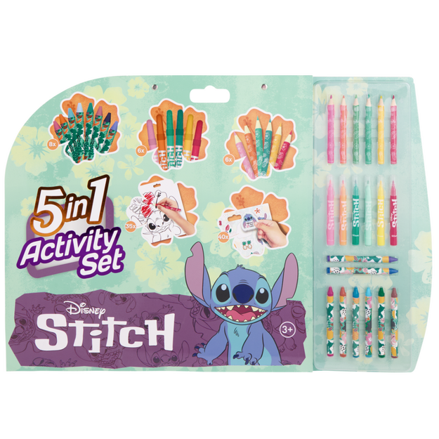 Stitch - 5-in-1 Coloring & Activity Set (ST24306V)