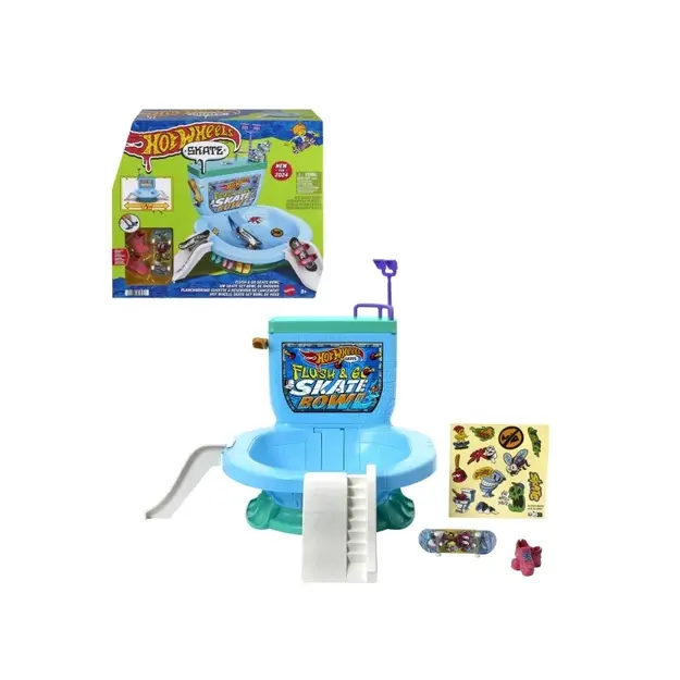 HOT WHEELS - SKATE  FLUSH & GO SKATE BOWL (HXL16)