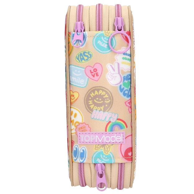 TOPModel - Triple Pencil Case GIRL POWER - Beige (413282)