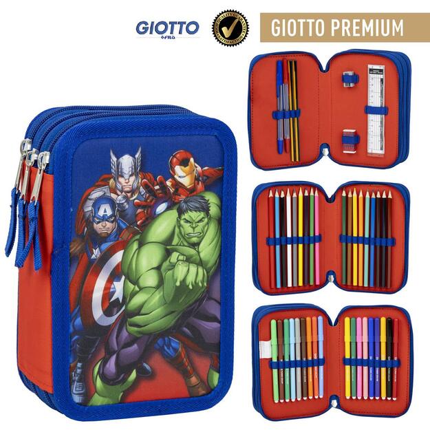 Cerda - Pencil Case with Accessories, Avengers (I-2700001258)