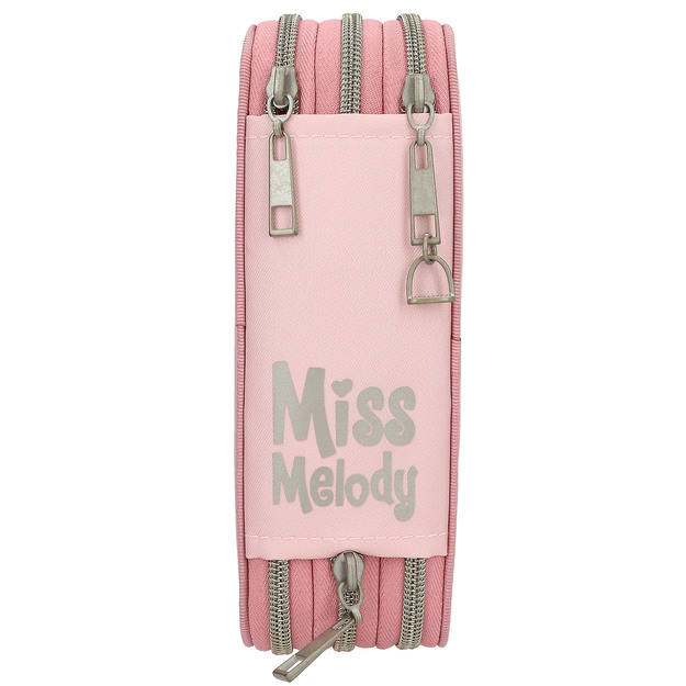 Miss Melody - Triple Pencil Case TRUE FRIENDS - Rose