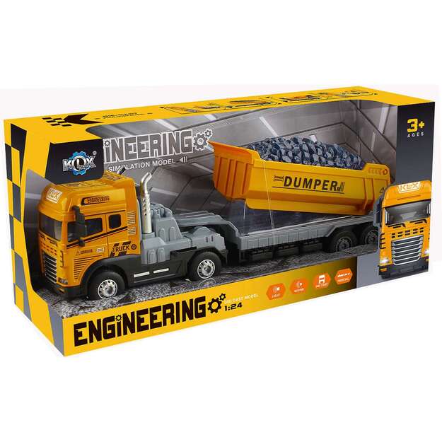 KLX - Die-cast truck w/dumper, friction, light & sound (534679)