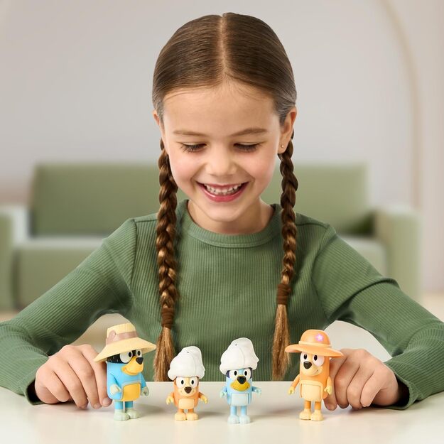 Bluey - Figures 4-pack – Family Tent Trip (90267)