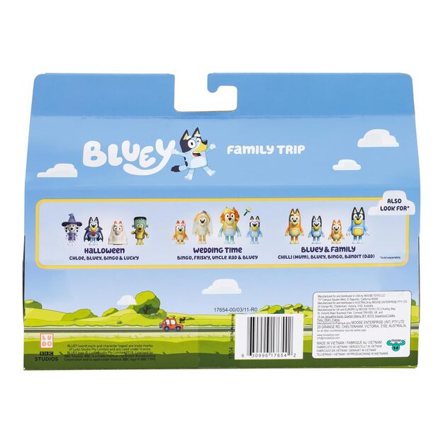 Bluey - Figures 4-pack – Family Tent Trip (90267)