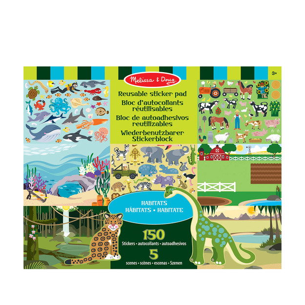 Melissa & Doug - Reusable Sticker Pad Habitats (806040)