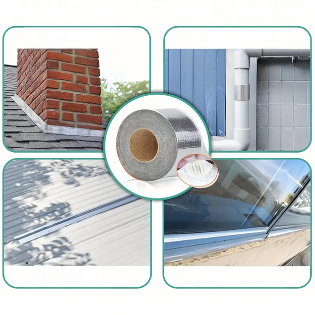 Spēcīga butilslīmējoša ūdensnecaurlaidīga blīvēšanas lente 10 cm 5 m