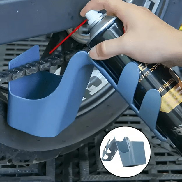 Pojemnik do Czyszczenia Łańcucha Rowerowego z Uchwytem na Spray Smar Olej 7