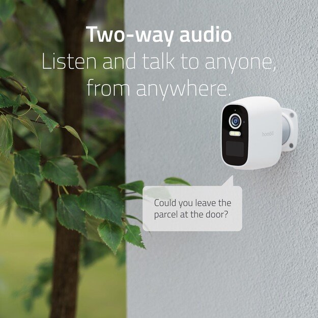 Hombli - Smart Battery Cam, White