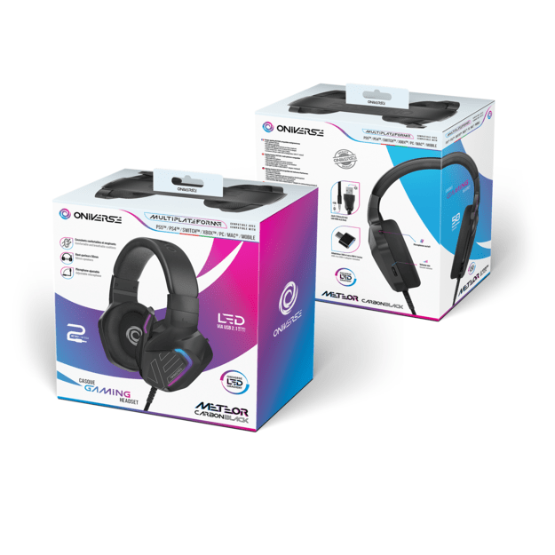 Oniverse Gaming Headset Meteor - Carbon Black 8