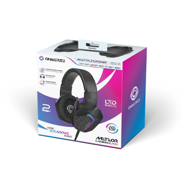 Oniverse Gaming Headset Meteor - Carbon Black 5