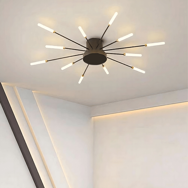 Lampa Sufitowa Led Żyrandol Fajerwerki Nowoczesna do Salonu Jadalni 12W 12