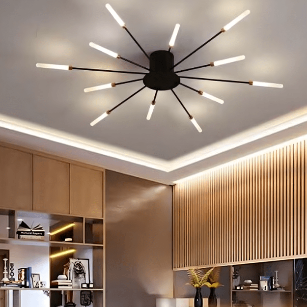 Lampa Sufitowa Led Żyrandol Fajerwerki Nowoczesna do Salonu Jadalni 12W 10