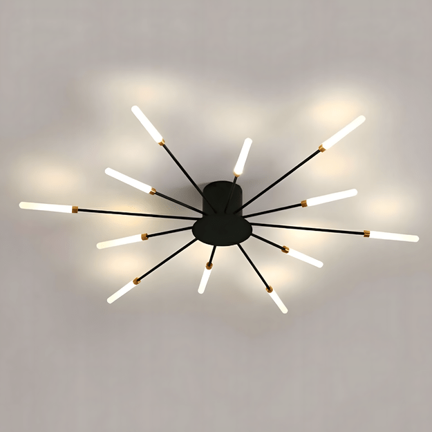 Lampa Sufitowa Led Żyrandol Fajerwerki Nowoczesna do Salonu Jadalni 12W 1