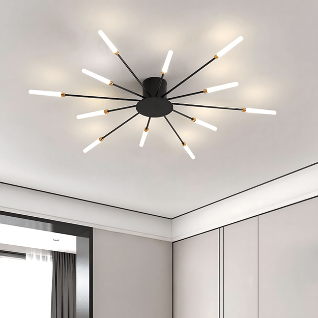 Lampa Sufitowa Led Żyrandol Fajerwerki Nowoczesna do Salonu Jadalni 12W 11
