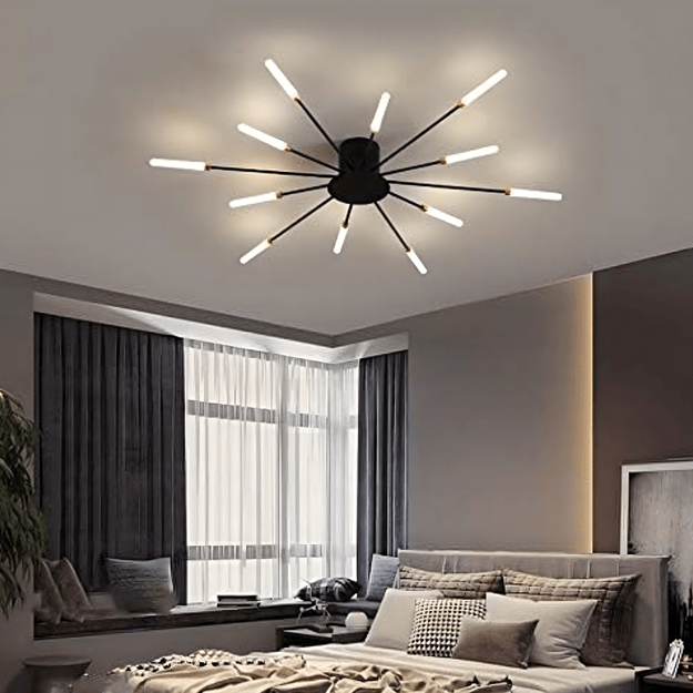 Lampa Sufitowa Led Żyrandol Fajerwerki Nowoczesna do Salonu Jadalni 12W 8