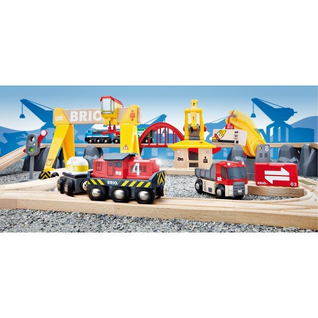 BRIO - Cargo Railway Deluxe Set in Tub (33097) 2