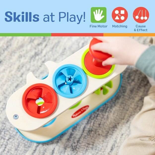 Melissa & Doug - Match & Push Spin Top (31812)