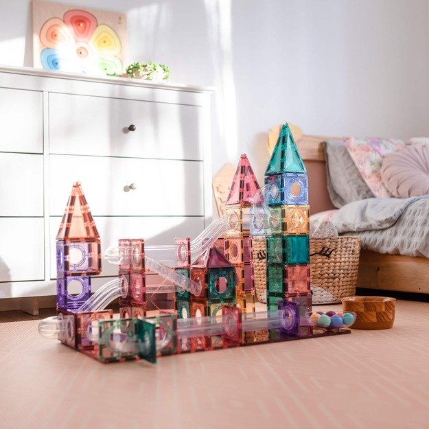 Connetix - Pastel Ball Run Pack 106 Pieces (CT-P-00106-BR) 5