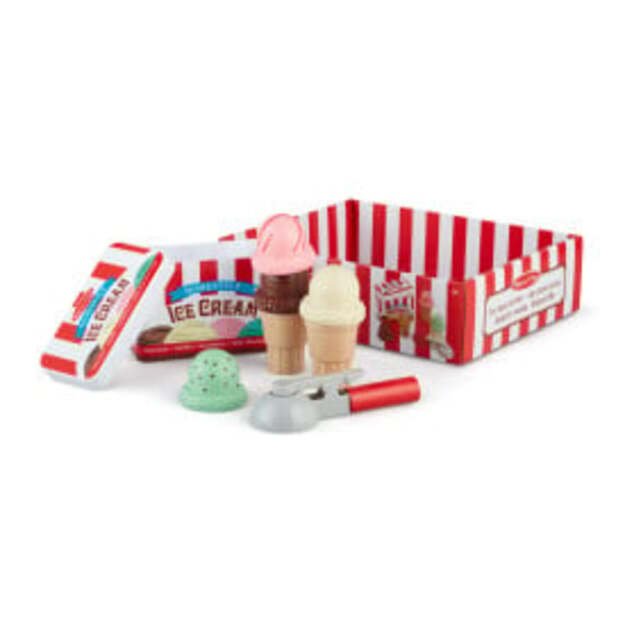 Melissa and Doug - Scoop & Stack Ice Cream Cone Playset - (4087) 14