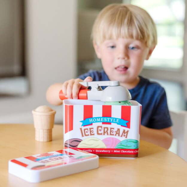 Melissa and Doug - Scoop & Stack Ice Cream Cone Playset - (4087) 18