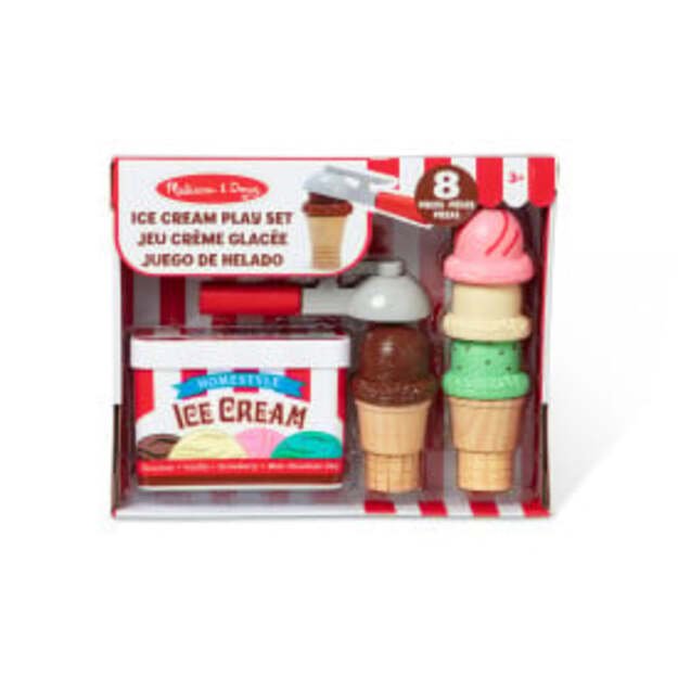 Melissa and Doug - Scoop & Stack Ice Cream Cone Playset - (4087) 19
