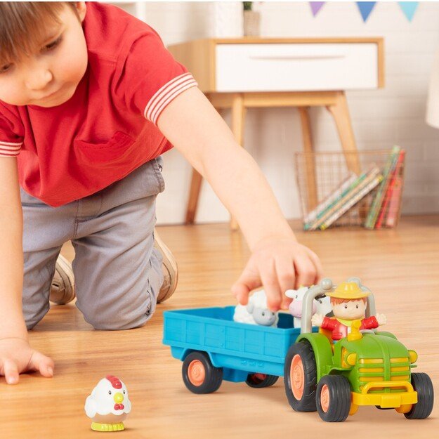 Battat - Tractor with animals and light/sound (714658)