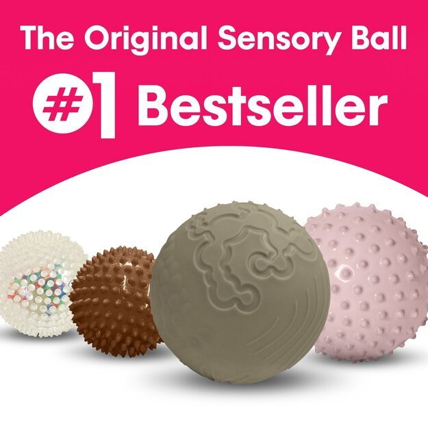 Edushape - Sensory bouncy ball - Beige/Olive with structure - Without air (E705353dbe) 1