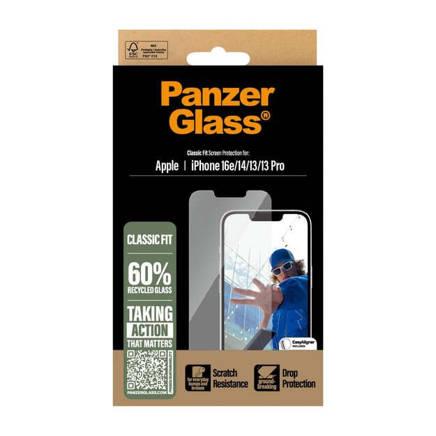 PanzerGlass - Screen Protection - iPhone 16e - Classic Fit 1
