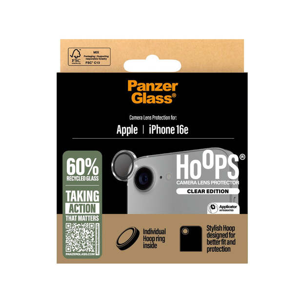 PanzerGlass - Hoops- Camera Lens Protector  - iPhone 16e 1