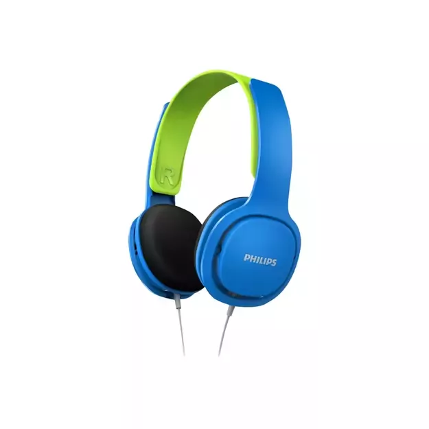Philips Audio - SHK2000BL/00 Headphones for Children/Kids - Blue/Green 1