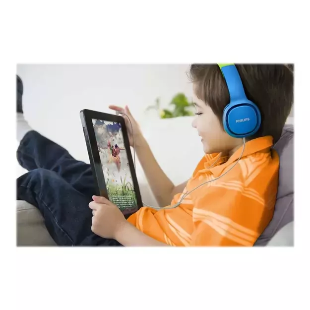 Philips Audio - SHK2000BL/00 Headphones for Children/Kids - Blue/Green 3
