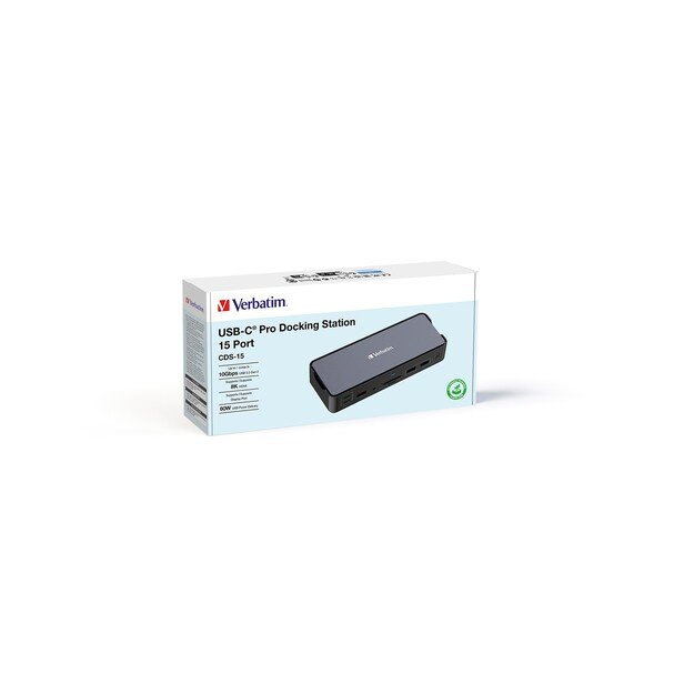 Verbatim - USB-C Pro Docking Station 15 Port CDS-15 5