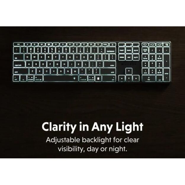 Hyper - Wireless Keyboard (Nordic) Bluetooth 5.0 Space Grey 9