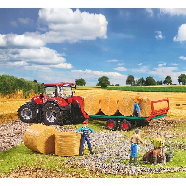 Bruder - Bale Transport Trailer with 8 round bales (02220) 1
