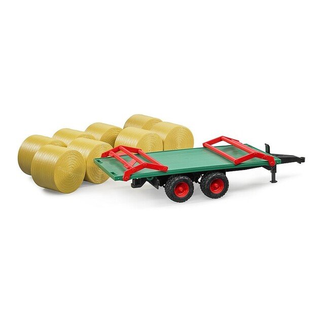 Bruder - Bale Transport Trailer with 8 round bales (02220) 4