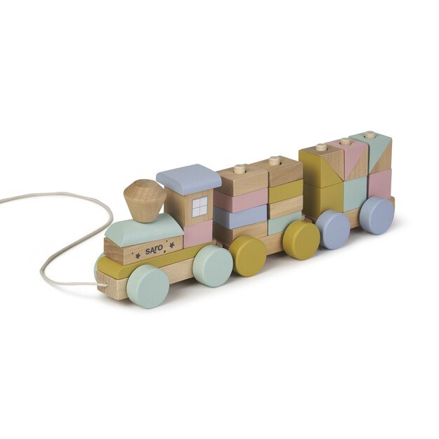 SARO - Wooden Stack Train (SAO3341) 3