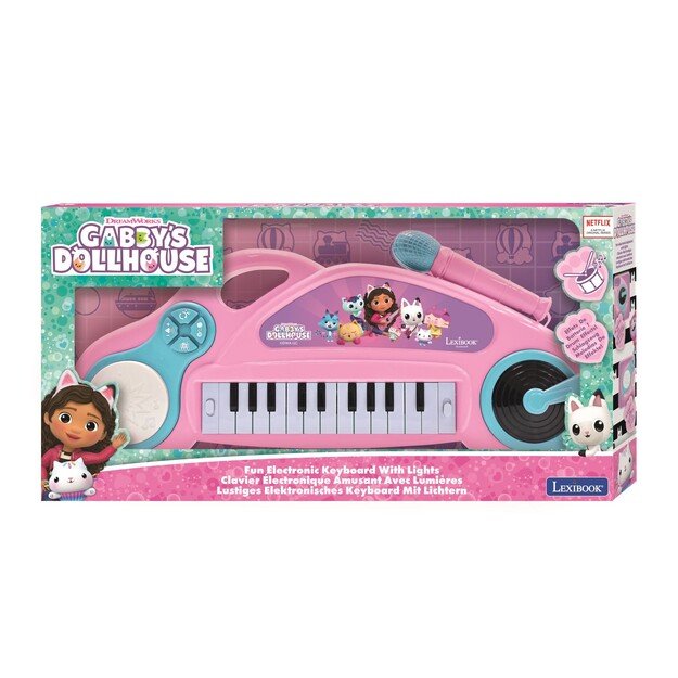 Lexibook - Gabby’s Dollhouse Electronic Keyboard with lights (K704GDH)