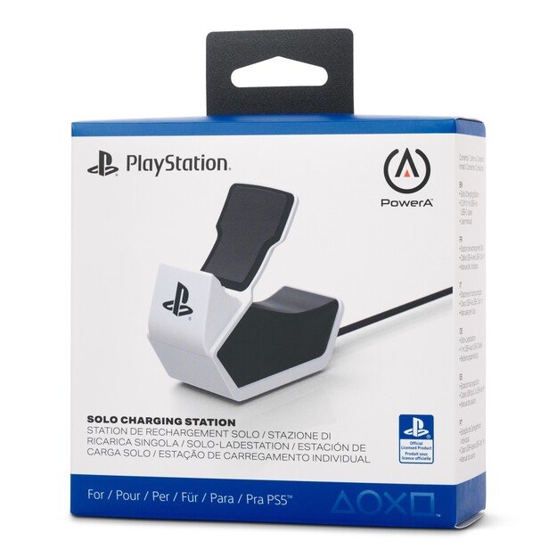 PowerA Solo chargingstation for PS5 DualSense Wireless Controller - White (Playstation 5)