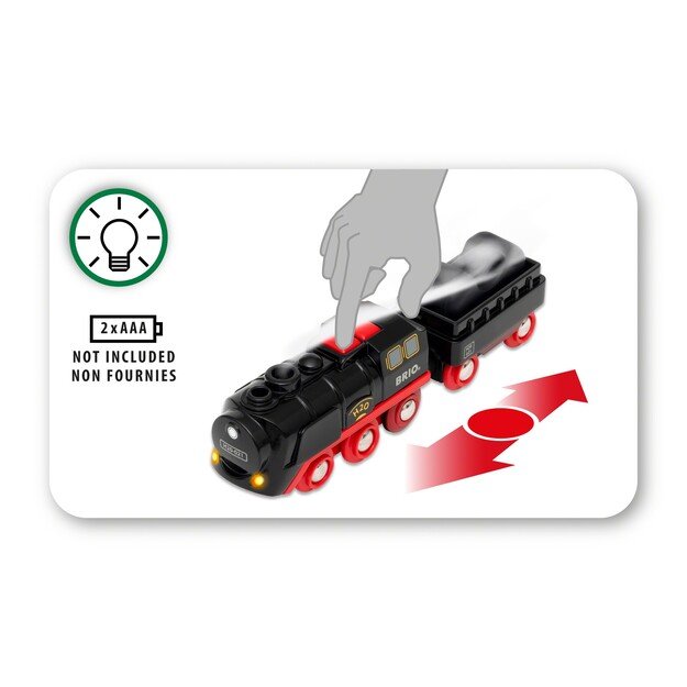 BRIO - Battery-Operated Steaming Train (33884) 4