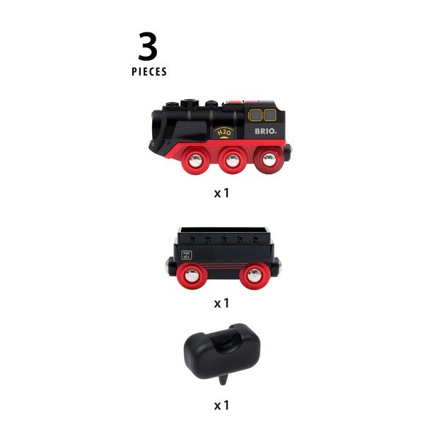 BRIO - Battery-Operated Steaming Train (33884) 5