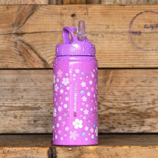 GO PURENorway - Water Bottle Alu 500 ml - Flower (8014329) 1