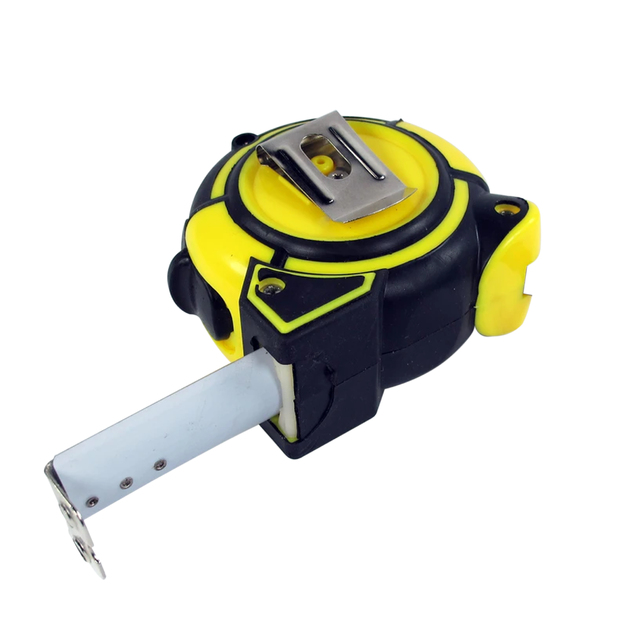 5 m x 25 mm rullīša mērlente ar tērauda bloku