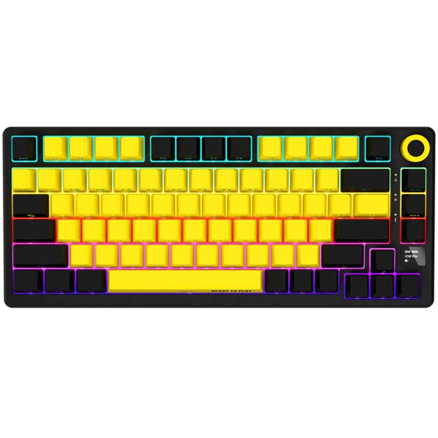 Gaming Keyboard LORGAR LRG-KBP7075W-YL-US