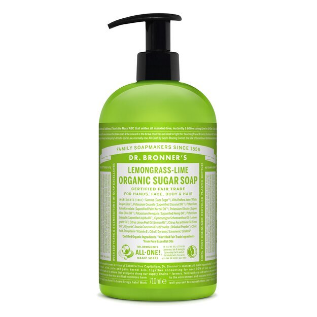 Dr. Bronner's - Organic Sugar Soap Lemongrass Lime 710 ml