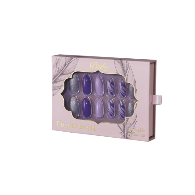 Dashy Nails - Purple Swirl