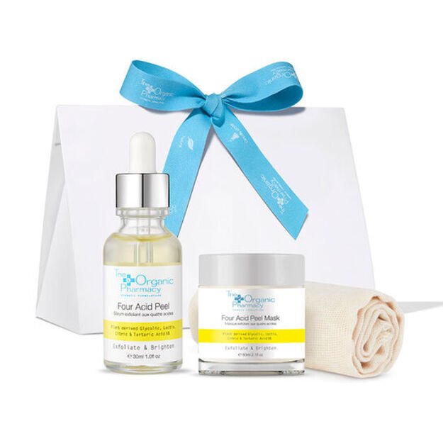 The Organic Pharmacy – Renew & Smooth Kit/Four Acid Peel Gift Box